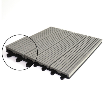 Non-Slip Outdoor WPC Wood Floor Tile Covering with Waterproof and Mositure Proof Features Timber Plastic Composite Deck Tiles